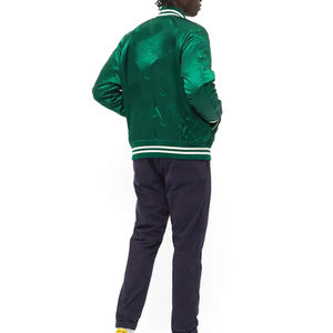 Vestes universitaires en satin personnalisées, portables et confortables, originales, vêtements imperméables en satin pour hommes, vestes universitaires, vente en gros - Product Image 3