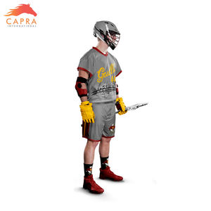 Uniformes de crosse avec logo sur mesure de haute qualité en 100% maillots de crosse en polyester et shorts de crosse - Product Image 5