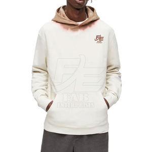 Vente en gros de pulls à capuche en molleton de coton pour hommes avec poche kangourou et cordon de serrage Sweats à capuche pour hommes pour l'hiver - Product Image 1