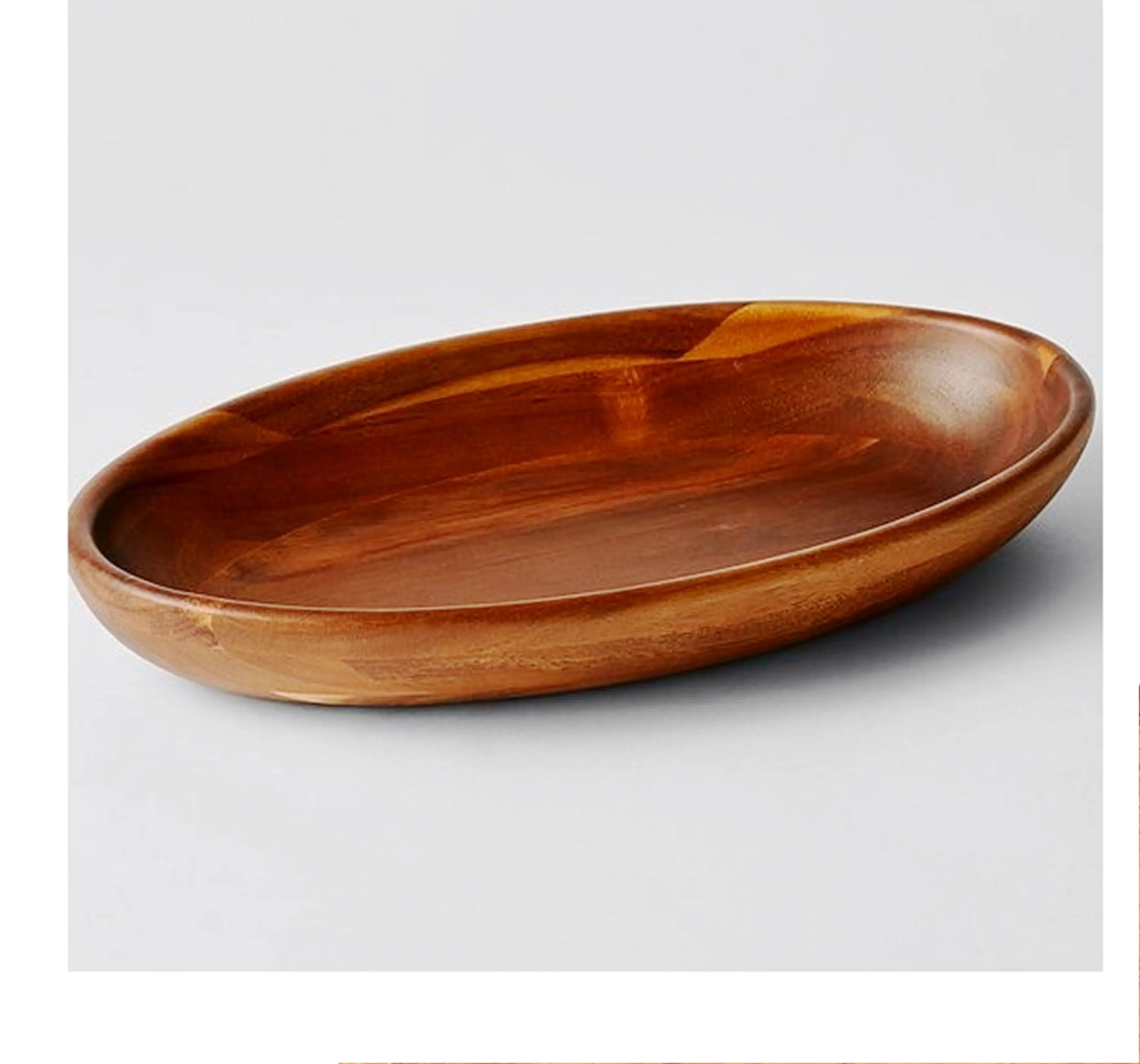 Piatto di Acacia bersaglio in legno prodotto artigianale e sostenibile di alta qualità