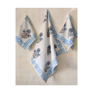 Serviette de cuisine brodée en coton biologique à rayures pour panier de golf 50x70cm 210 GSM Certifié GOTS Textile de cuisine doux au toucher à séchage rapide - Product Image 4