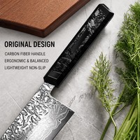 Couteau de cuisine en acier M390, 129 couches d'acier Damas, forgé à la main, acier japonais au carbone, couteaux Kiritsuke, manche en résine, outil de cuisine
