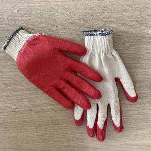 Gants enduits de caoutchouc vietnamien Gants de travail de sécurité antidérapants anti-coupure avec coton réutilisable semi-enduit de latex pour le jardinage - Product Image 1