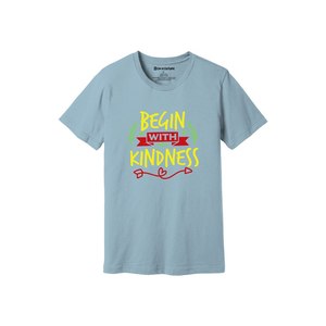 เสื้อยืดผ้าฝ้าย 100% พิมพ์ลายธีมความเมตตา น้ำหนัก 160-180 GSM มี 12 สีให้เลือก  รับออกแบบลายและตำแหน่งได้ตามต้องการ - Product Image 1