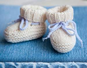 Wholesale Custom Design Unisex Baby Booties Factory Price Wholesale 100cotton Fabric Baby Booties - Product Image 1