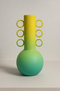 Vase à fleurs en fer nordique, design artistique moderne et élégant à 3 tons, fait à la main, écologique, pour mariage, anniversaire, intérieur luxueux - Product Image 2