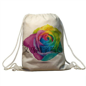Mochila con Cordón de Cierre con Diseño de Búho 3D, Bolsa de Lona de Algodón con Cordón, Directo de Fábrica - Product Image 3