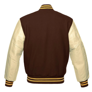 Veste universitaire en laine mélangée lourde, patchs personnalisés, streetwear tendance, manteaux oversize de style lettreman - Product Image 6