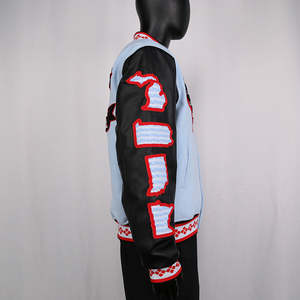 Chaqueta Varsity Personalizable para Hombre, Chaqueta de Invierno de Lana con Bordado Chenille al por Mayor, Chaqueta Varsity de Moda Urbana - Product Image 3