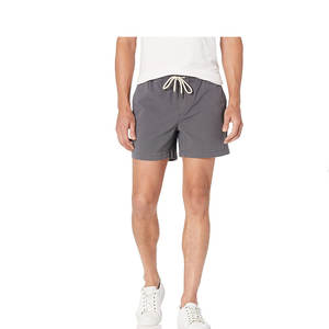Pantalones cortos de baño de verano para hombre con logotipo personalizado, ropa de playa informal de cintura elástica media, transpirable, impermeable, de secado rápido - Product Image 1