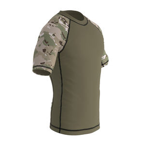 Latest Style Custom <b>MMA</b> <b>Rash</b> <b>Guard</b> for Men Half Sleeve Training Design New Release - Product Image 4