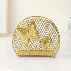 Stylish Metal Napkin Holder in Gold with Sleek Finished Perfect for Modern Bathroom and <b>Wedding</b> <b>Tissue</b> Storage - Product Image 3