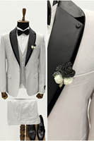 Traje de Etiqueta para Novio, Talla Grande, Impermeable, de Lujo, de Tres Piezas, Blazer Clásico, Chaleco y Pantalones, Corte Entallado Elegante