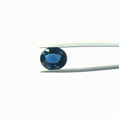 Saphir bleu naturel de Madagascar non chauffé 5,95 carats, pierre précieuse en vrac, taille brillant, taille émeraude, rectangle, couleurs gris clair - Product Image 2