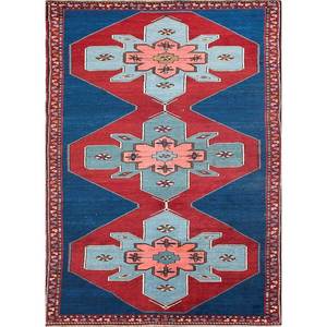 Alfombra Grande de Lana Anudada a Mano Nuray Azul Pae-4236 para Uso Doméstico - para Sala de Estar, Dormitorio, Pasillo, Diseño Rectangular Hecho a Mano - Product Image 4