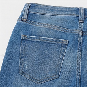 Jeans de Mezclilla Desgastados Originales para Mujer, Corte Bootcut, Bolsillos Casuales, Jeans de Mezclilla Transpirables de la Mejor Calidad, Estilos de Color Personalizados - Product Image 5