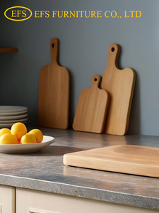 New Item Premium Durable Non-Toxic Bamboo Cutting Board Modern Square Design for Chopping Meat Vegetables Fruits - Product Image 2