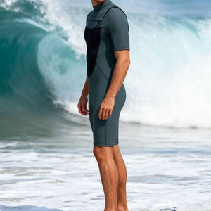 Maillots de bain une pièce pour hommes, très demandés, couleurs personnalisables, logo sur le devant, tissu Spandex/Polyester - Product Image 3