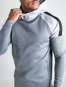 Vêtements de fitness pour hommes Vêtements de sport d'hiver à motif solide Vêtements de course avec sweat à capuche zippé Produit chaud - Product Image 3