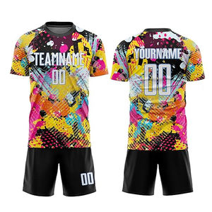 Conjunto de uniforme de fútbol de alta calidad impreso para adultos, camisetas y camisetas de corte automatizado, ropa de fútbol, camiseta de fútbol - Product Image 1