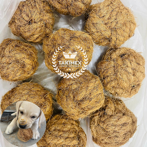 TAKIMEX Boule en fibre de coco de haute qualité, jouets à mâcher naturels écologiques pour animaux de compagnie de la province de Ben Tre au Vietnam - Product Image 1