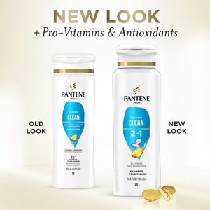 Shampooing et après-shampoing 2-en-1 Pantene – Solution de soin capillaire à double action qui fait gagner du temps - Product Image 2