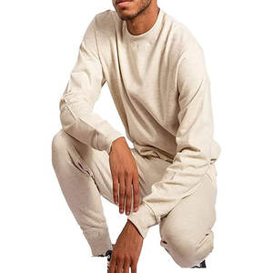 Sudadera de cuello redondo con logotipo personalizado para hombre de alta calidad, conjunto de 2 piezas, venta al por mayor, chándales para correr lisos con logotipo - Product Image 4