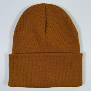 หมวกบีนนี่ราคาถูกแบบเรียบง่าย สไตล์ฤดูหนาว อุ่นสบาย ผลิตจากเส้นด้ายหวีอย่างดี เหมาะสำหรับใช้ในชีวิตประจำวัน ผู้จัดจำหน่ายเครื่องประดับศีรษะพื้นฐาน - Product Image 6