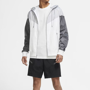 Chándal cortavientos para hombre con logotipo personalizado OEM, pantalones cortos ligeros de poliéster con cremallera, opción de talla grande, chándal de nailon con logotipo personalizado para - Product Image 2