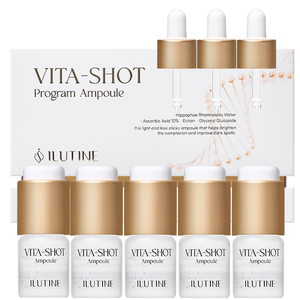 Ampolla Iluminadora con Vitamina C + Ácido Hialurónico para el Cuidado de la Piel Opaca y con Tono Desigual para Pieles Sensibles, No Grasosa, Marca Blanca, 4 Semanas - Product Image 1