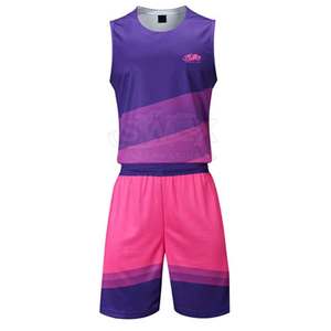 Uniforme de Baloncesto 100% Poliéster, Diseño con Logotipo Personalizado, Uniforme de Baloncesto para Hombre - Product Image 1