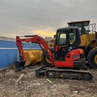 Mini-excavatrice sur chenilles Kubota U35 d'occasion de 3,5 tonnes pour la ferme, le jardin et la construction