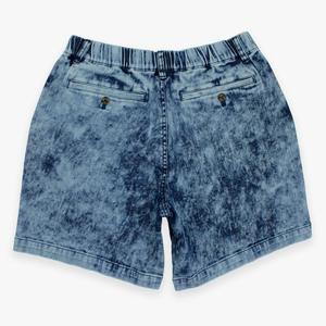 Shorts en molleton bouclette effet vieilli pour homme, respirants, en coton, design vintage délavé à l'acide, look décontracté, pour la gym, la course et le fitness, couleur unie - Product Image 4