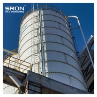 Silo de Acero para Almacenamiento de Cemento SRON, Silo Atornillado con Monitoreo PLC SIMENS, Fondo de Tolva, 1 Año de Garantía para la Industria de Procesamiento de Polvo