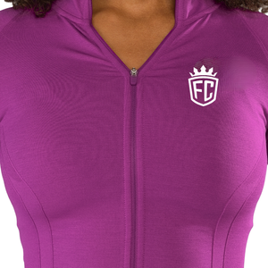 Womens Seamless Zip <b>Jacket</b> Acai Berry Long Sleeve Stretch Fit Active <b>Yoga</b> Gym Training Athleisure Top - Product Image 5