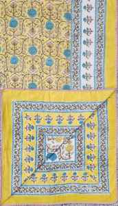 100% coton Jaipur main bloc imprimé réversible coton doux lit simple Dohar artisanal fait traditionnel fabriqué à la main Dohar - Product Image 5