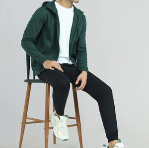 เสื้อฮู้ดดี้ซิปพิมพ์ลายดิจิทัล ผ้าคอตตอน 100% หนัก 410gsm ทรงปกติ ใส่ได้ทั้งชายและหญิง สำหรับฤดูหนาว แบรนด์ High Street Custom LOGO - Product Image 2