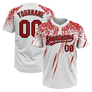 Camiseta de softbol de dos botones de calidad superior, venta al por mayor, camiseta de softbol personalizada de secado rápido para mujeres para equipo - Product Image 5