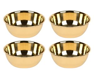 Bol de service en laiton classique Bol d'ustensiles de cuisine en métal fait à la main Idéal pour la table à manger et un usage domestique décoratif - Product Image 3