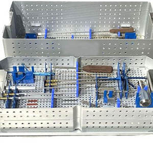 M.A SIDDIQUE INTERNATIONAL Instrumentos de columna vertebral de acero inoxidable Bandeja de esterilización de instrumentos Clase I Juego quirúrgico personalizado - Product Image 5