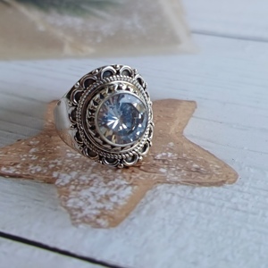 แหวนเนปาลทำด้วยมือ925เพทายธรรมชาติแหวน nepali ขายส่งจำนวนมาก - Product Image 2