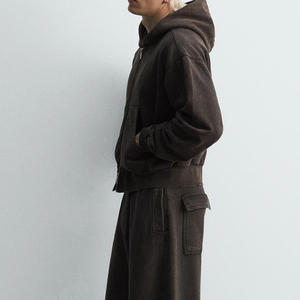 Men's <b>Hoodie</b> Factory Price High Quality Wholesale Rate Casual Wear With Zip Up Closure And Hood <b>For</b> Relaxed Fit Customized Logo - Product Image 2