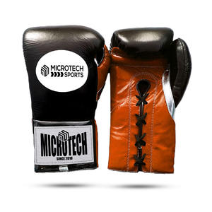 High Quality Professional Lace-Up Leather <b>Boxing</b> Gloves with Custom Logo for <b>Outdoor</b> Scenes-Wholesale - Product Image 4