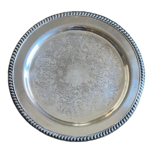 Bandeja de Servicio de Alimentos de Diseño de Lujo, Bandeja Decorativa de Metal, Perfecta para Vajilla Formal y Eventos Especiales a Buen Precio - Product Image 2