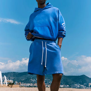 Ropa de calle personalizada de algodón lavado con ácido para hombre, Conjunto de sudadera corta con estampado DGT de talla grande, diseño personalizado para verano invierno con logotipo - Product Image 1