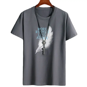 Vente en gros de t-shirts unis de haute qualité pour hommes 100% coton t-shirt unisexe imprimé été et t-shirt pour hommes 2023 - Product Image 1