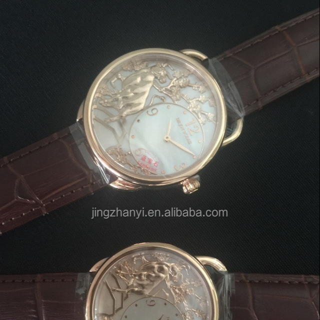 Brand New Good Quality Water Proof 18k Yellow Gold Plating Automatic Watch