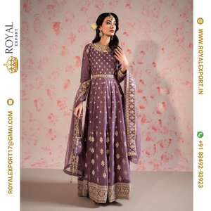 เปิดตัวผ้าไหมแท้พร้อมคอลเลกชันชุดปักลายจำนวนมากโดยการส่งออกของราชวงศ์ใน Gujarat - Product Image 2