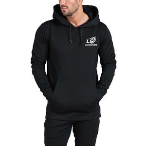 Jersey con capucha ecológico transpirable de algodón 100% sólido de alta calidad para hombres de talla grande moda de invierno - Product Image 1