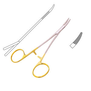 Gran oferta, portaagujas microvascular, carburo de tungsteno, instrumentos quirúrgicos rectos de acero inoxidable, 23,0 cm - Product Image 3